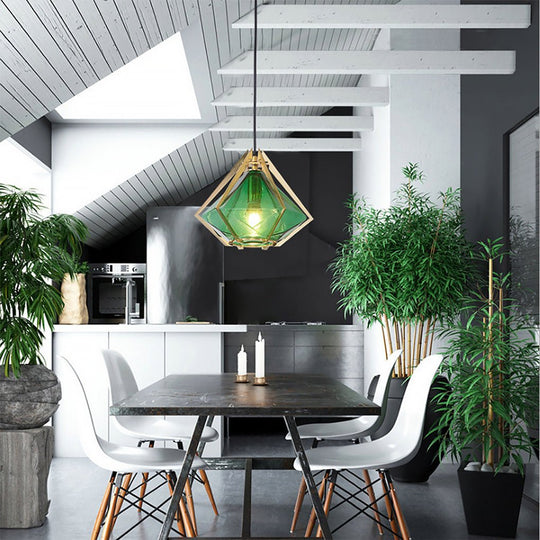 Nordic Postmodern Art Glass Pendant Light