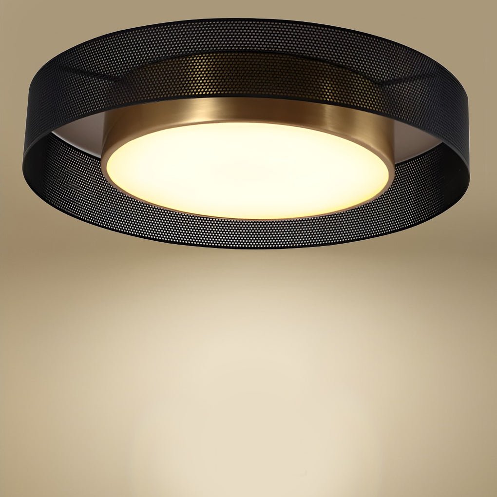 Nordic Round Dimmable LED Ceiling Light – Flush Mount with Remote Control
