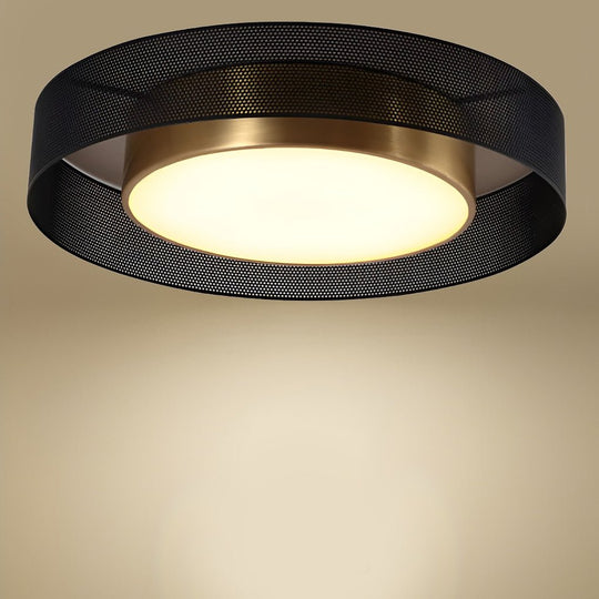 Nordic Round Dimmable LED Ceiling Light – Flush Mount with Remote Control