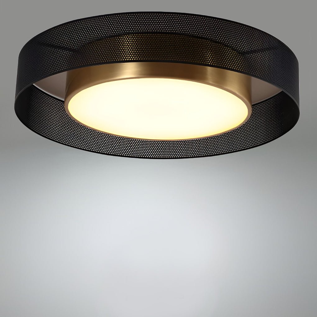 Nordic Round Dimmable LED Ceiling Light – Flush Mount with Remote Control