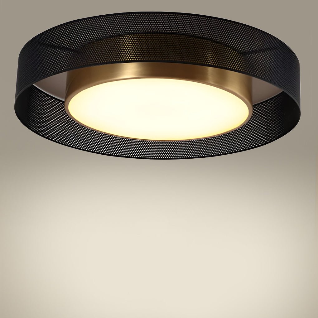 Nordic Round Dimmable LED Ceiling Light – Flush Mount with Remote Control
