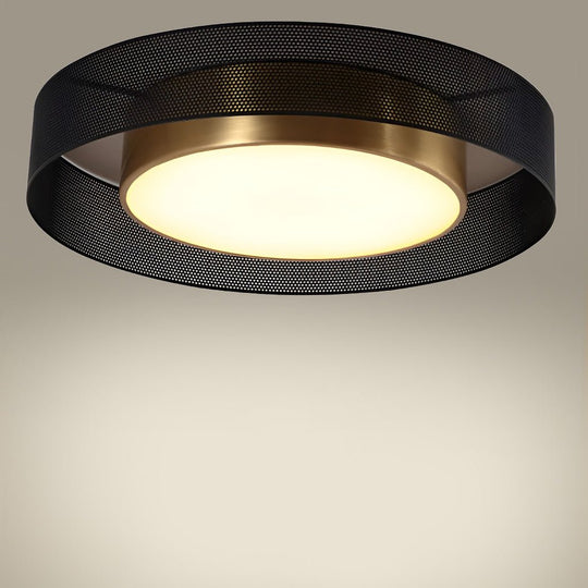 Nordic Round Dimmable LED Ceiling Light – Flush Mount with Remote Control
