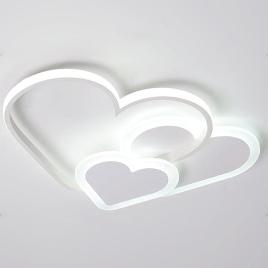 Nordic Style Creative Heart Shape LED Ceiling Light for Kids’ Room