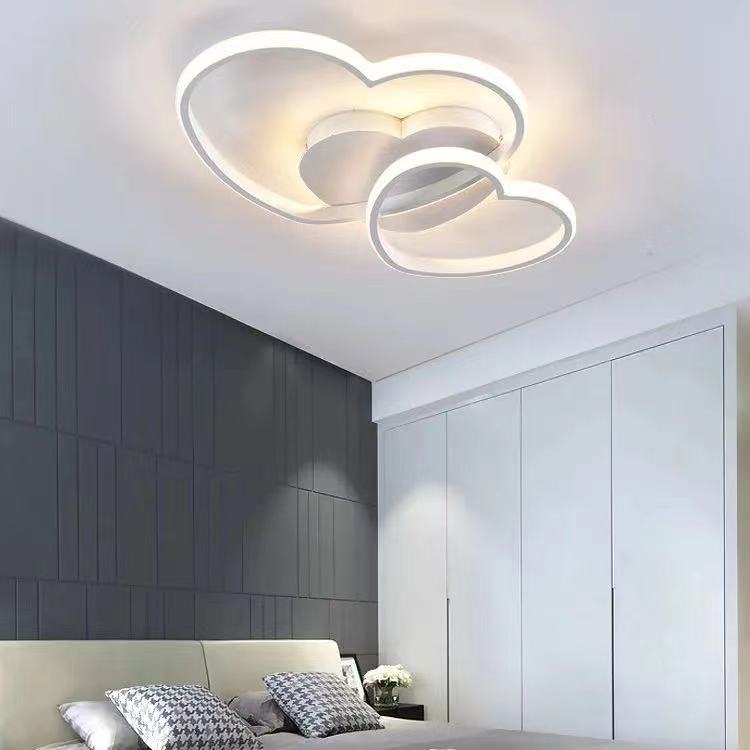 Nordic Style Creative Heart Shape LED Ceiling Light for Kids’ Room