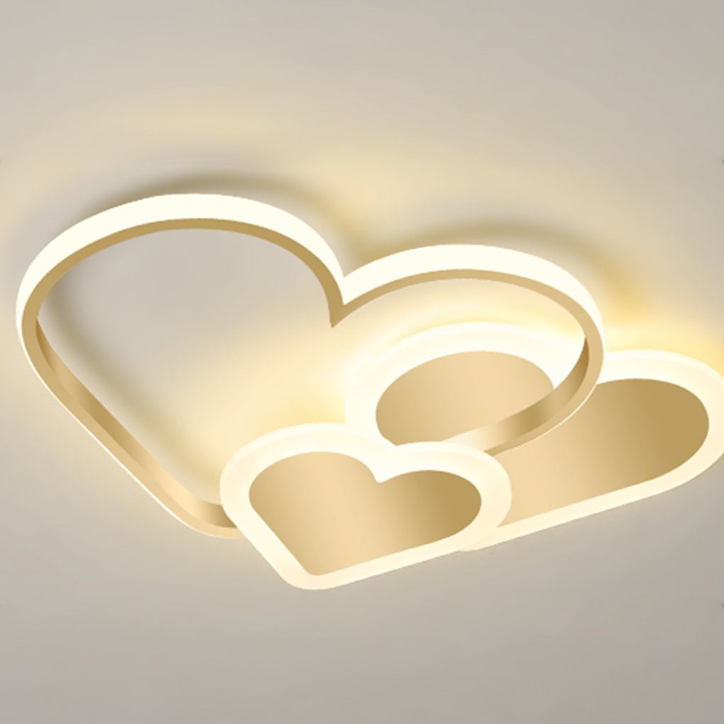 Nordic Style Creative Heart Shape LED Ceiling Light for Kids’ Room