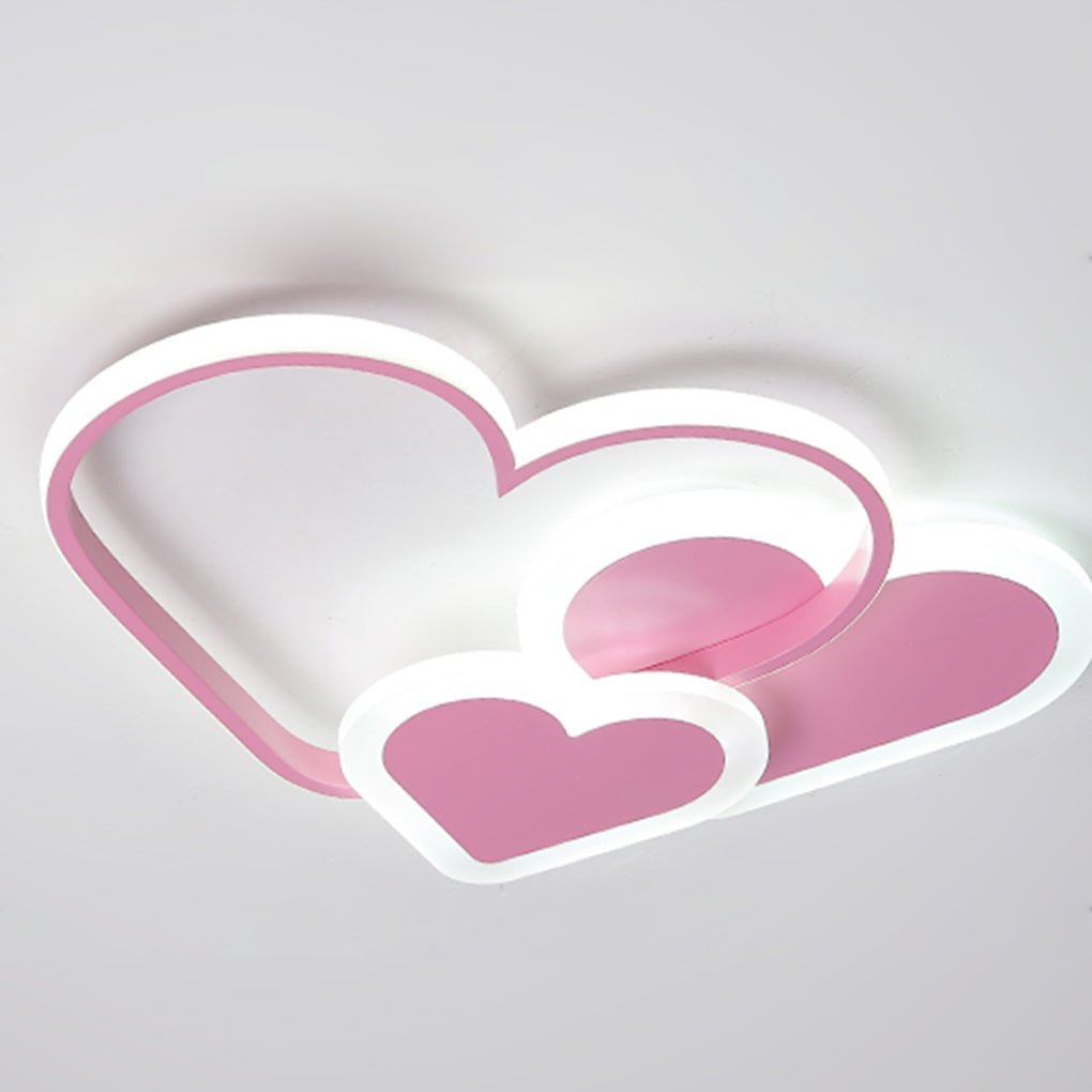 Nordic Style Creative Heart Shape LED Ceiling Light for Kids’ Room