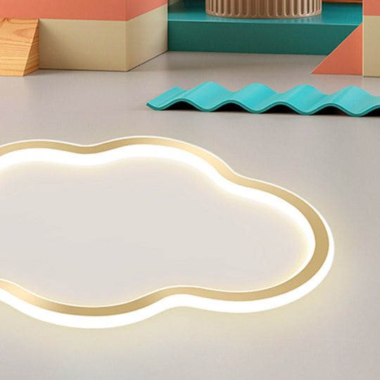 Nordic Ultra-thin Arc Design Cloud Energy-saving LED Decorative Ceiling Lamp