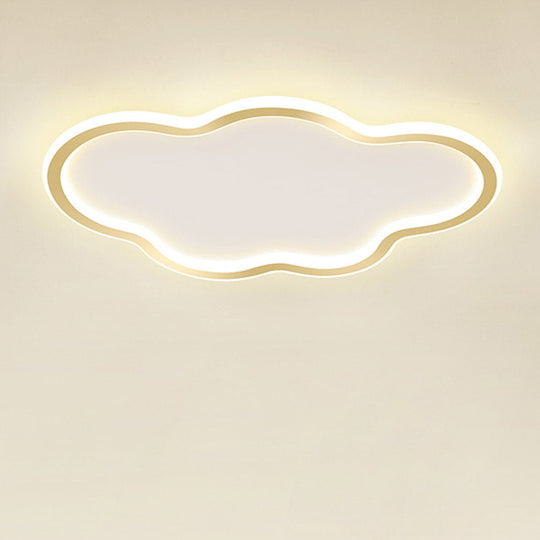 Nordic Ultra-thin Arc Design Cloud Energy-saving LED Decorative Ceiling Lamp