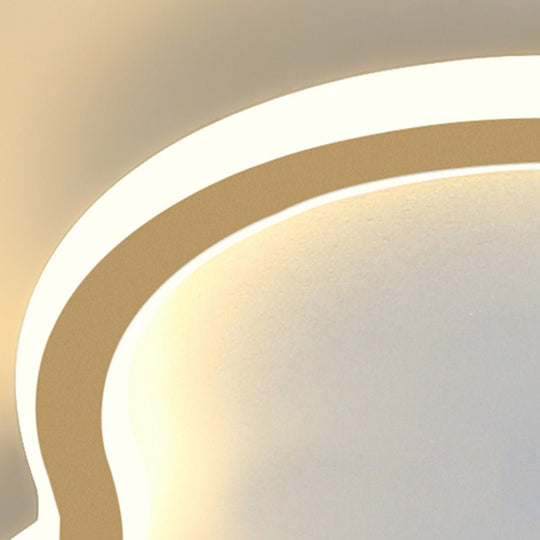 Nordic Ultra-thin Arc Design Cloud Energy-saving LED Decorative Ceiling Lamp