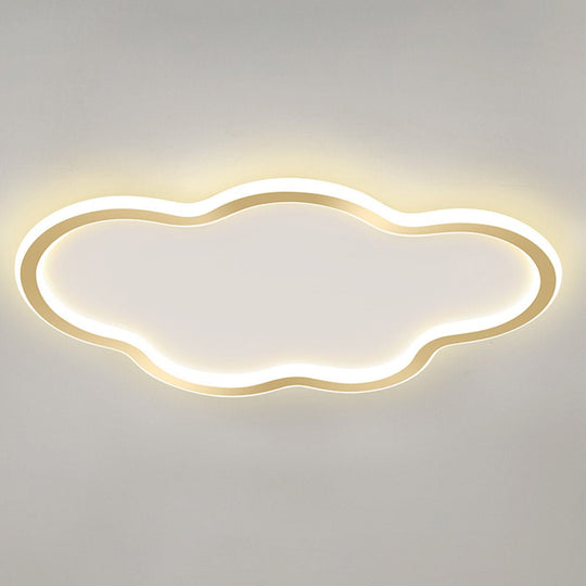 Nordic Ultra-thin Arc Design Cloud Energy-saving LED Decorative Ceiling Lamp