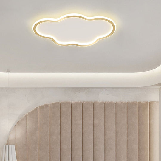 Nordic Ultra-thin Arc Design Cloud Energy-saving LED Decorative Ceiling Lamp