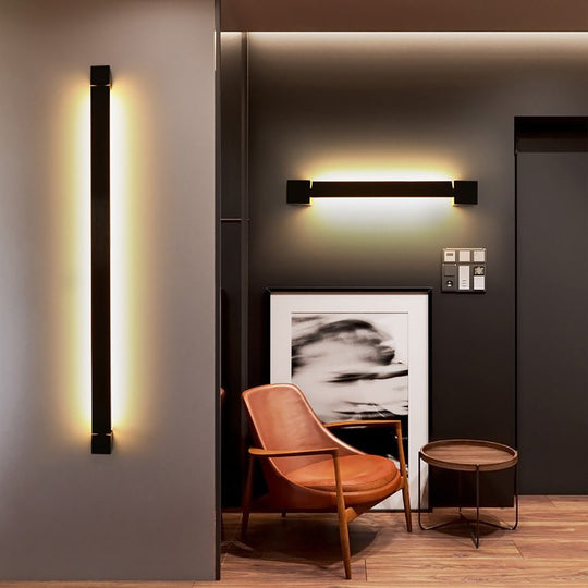 Nordic Ultra-Thin Rotatable LED Bar Wall Lamp