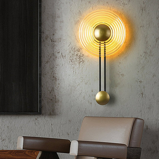 Nordic Ripple Glass Decorative LED Wall Lamp