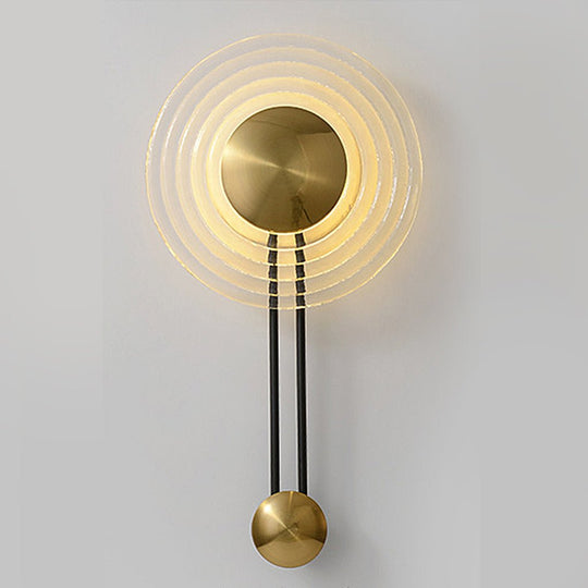 Nordic Ripple Glass Decorative LED Wall Lamp