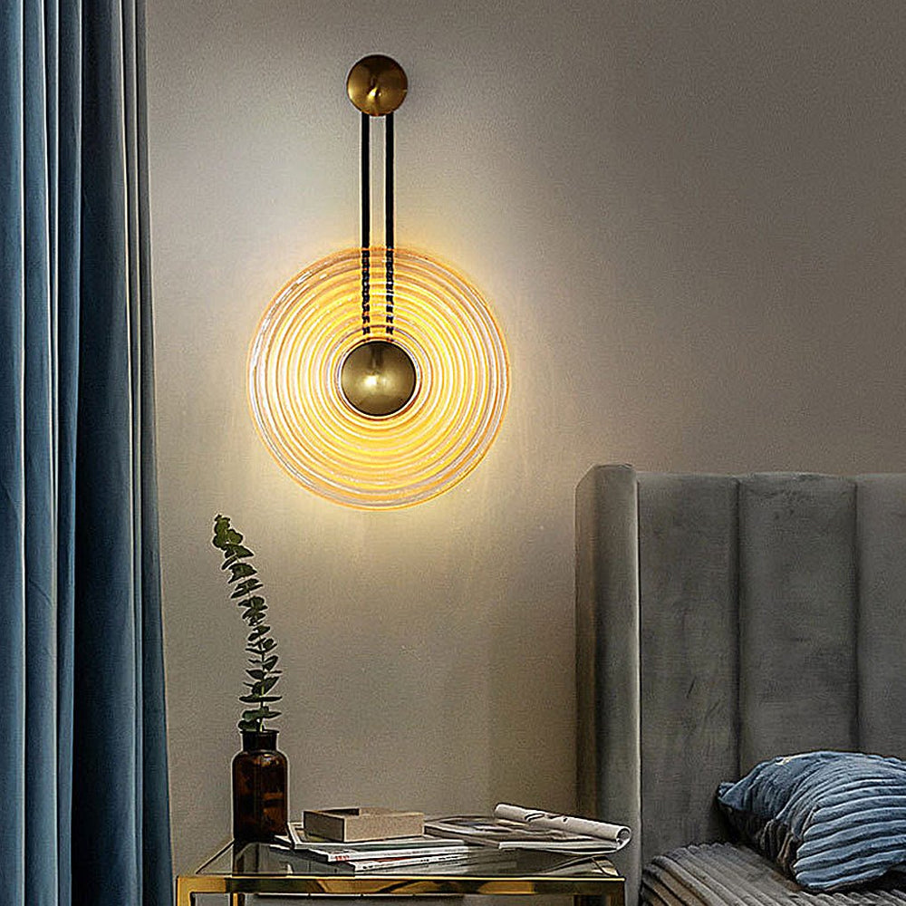 Nordic Ripple Glass Decorative LED Wall Lamp