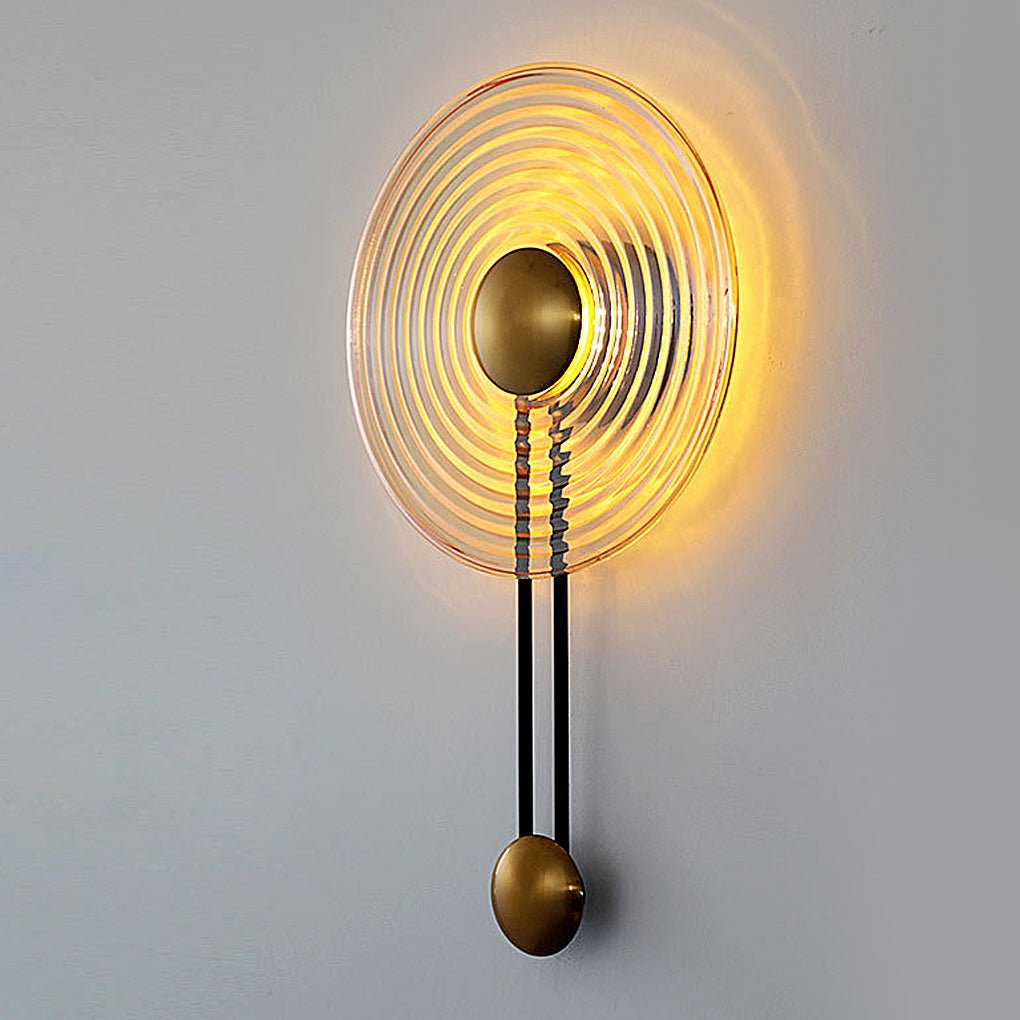 Nordic Ripple Glass Decorative LED Wall Lamp