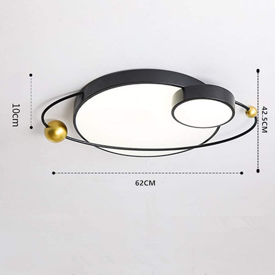 Circle Globes LED Dimmable Flush Mount Ceiling Light