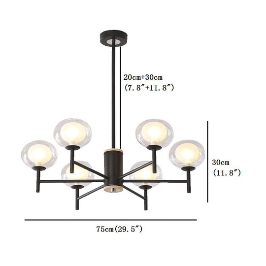 Nordic Sputnik Bubble LED Chandelier with 18 Bulbs