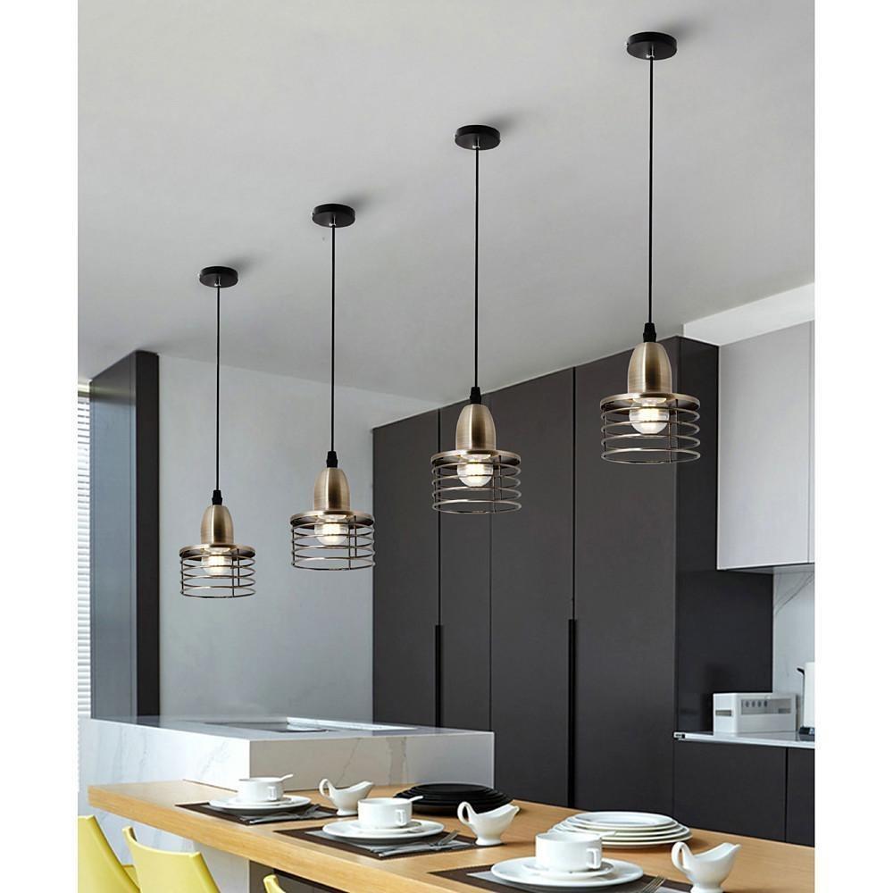 Spring Lampshade Vintage Country Pendant Light