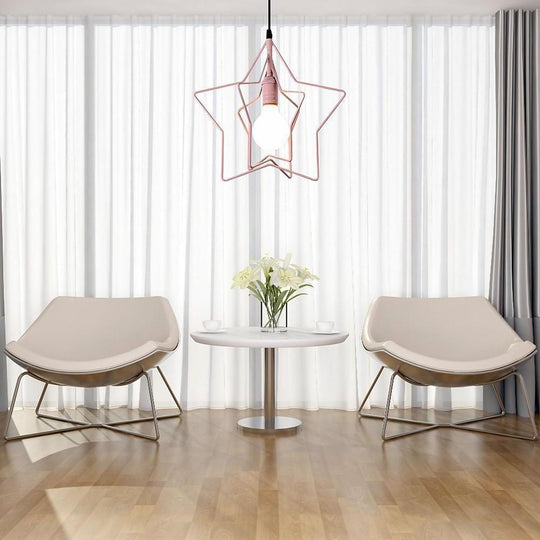 Multiple Star Shaped LED Modern Pendant Light