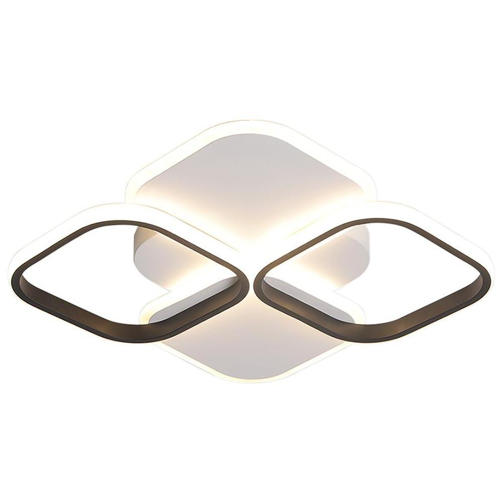 Overlapping Squares LED Modern Ceiling Light Flush Mount Lamp