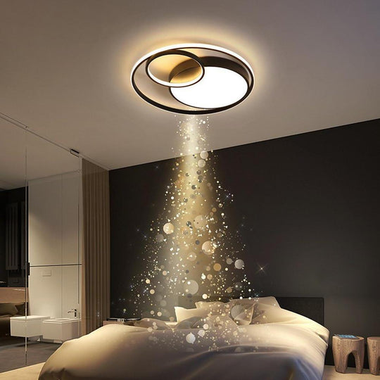 Modern LED – Three Circle Round Flush Mount Ceiling Light