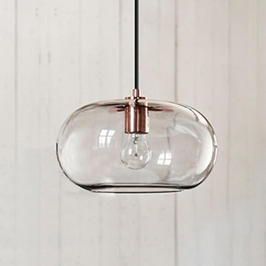 Elongated Globe Glass LED Nordic Pendant Light