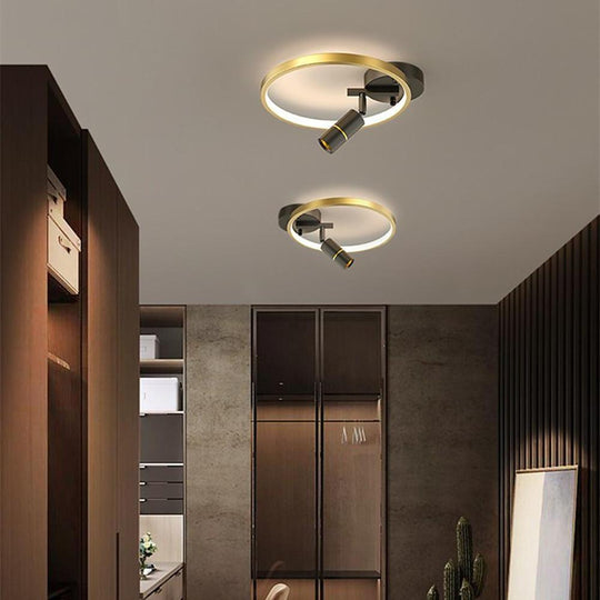LED Circle Spotlight Dimmable Flush Mount Ceiling Light