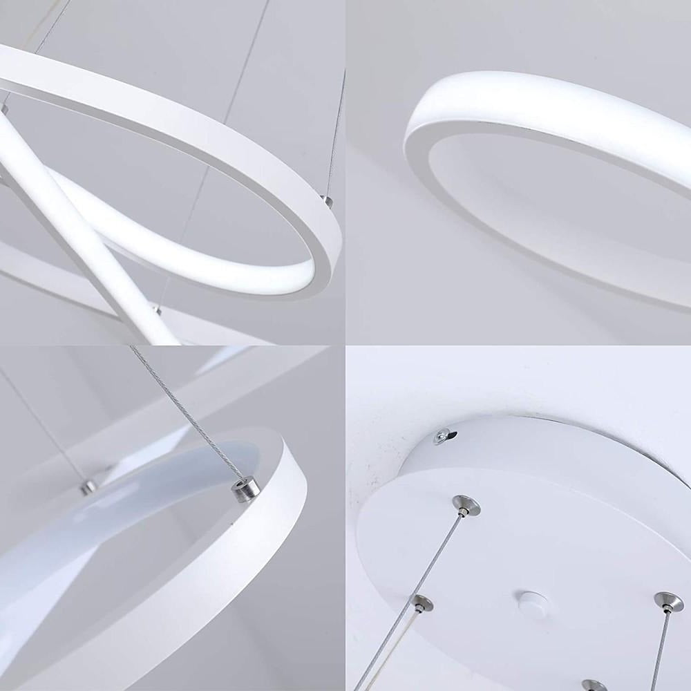 Ribbon LED Pendant Light with Nordic Geometric Linear Design