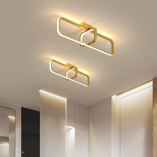 Rectangles Dimmable LED Modern Flush Mount Ceiling Light