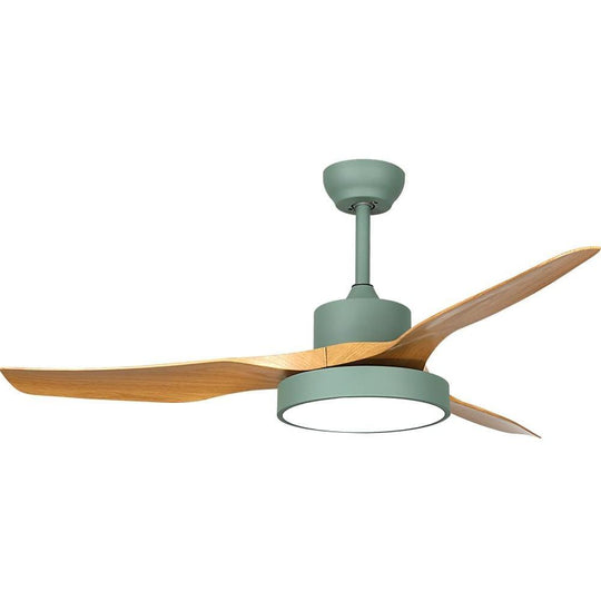 3-Blade Rustic Ceiling Fan with LED Light