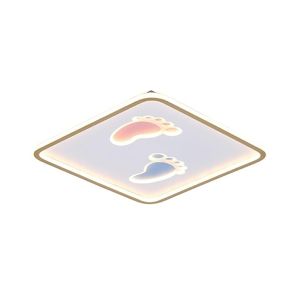 Feet Image Novelty Nordic Metal LED Flush Mount Ceiling Light