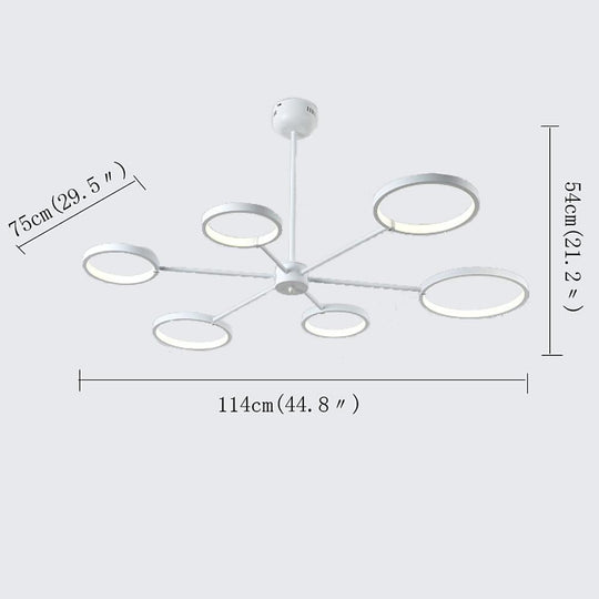 Mini Sputnik Modern Metal & Silica Gel LED Chandelier