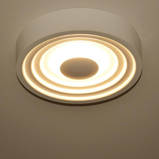 6-Inch Geometric Circles LED Flush Mount Ceiling Light