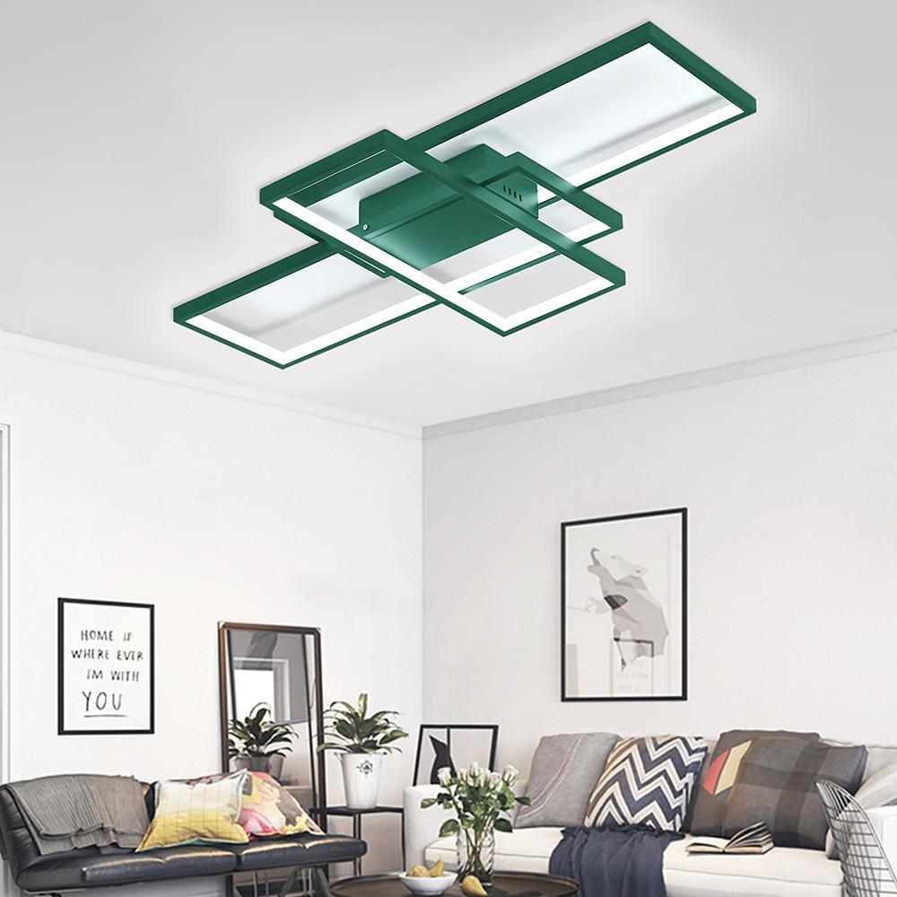 Display of Rectangles Abstract LED Flush Mount Ceiling Light
