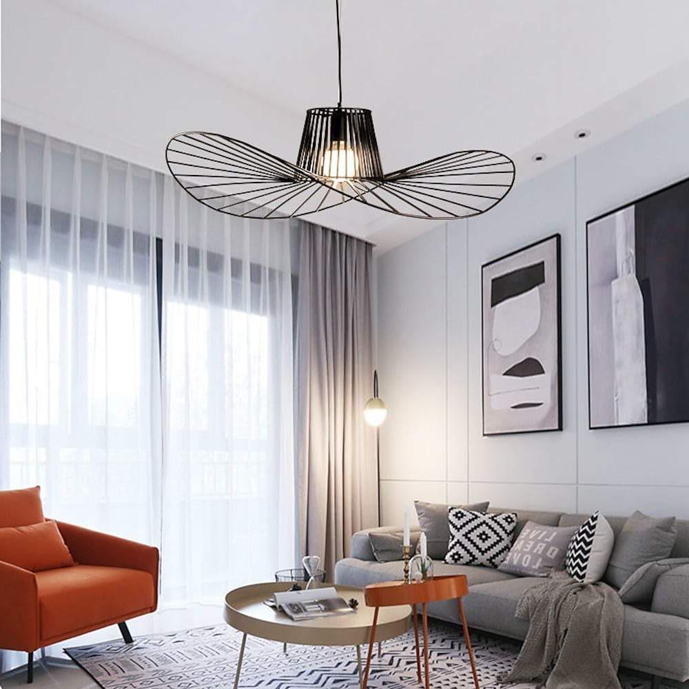 Hat Shaped Metal Linear LED Modern Pendant Light
