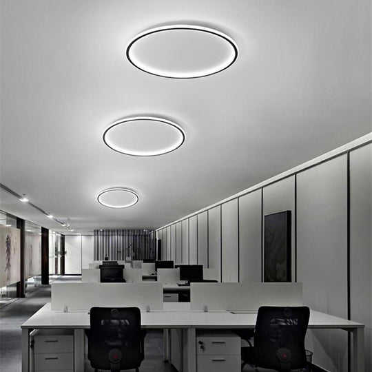 Flush Mount Dome LED Ceiling Light with Minimalist Acrylic Metal Design