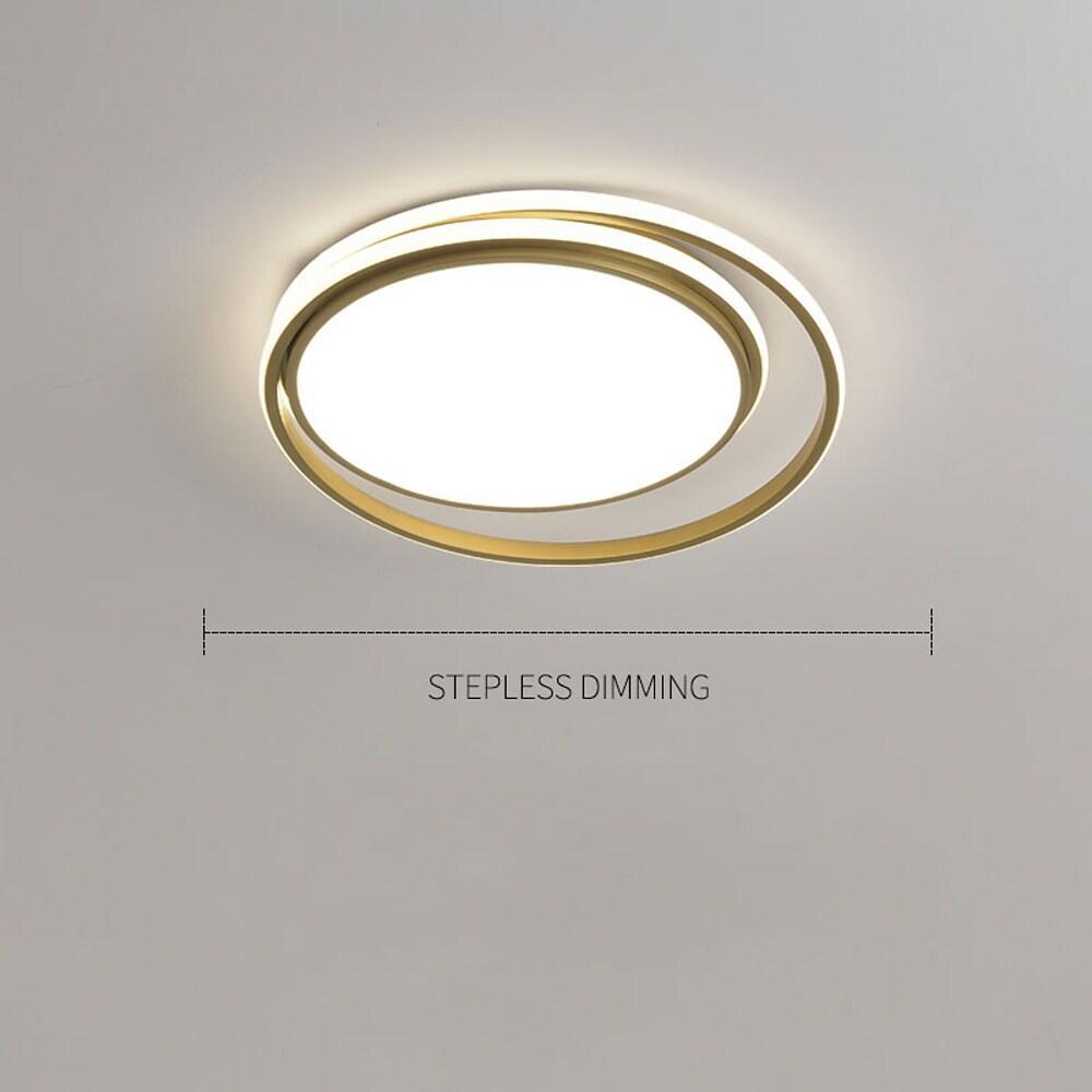 Circular Modern Acrylic LED Flush Mount Ceiling Light