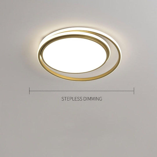 Circular Modern Acrylic LED Flush Mount Ceiling Light