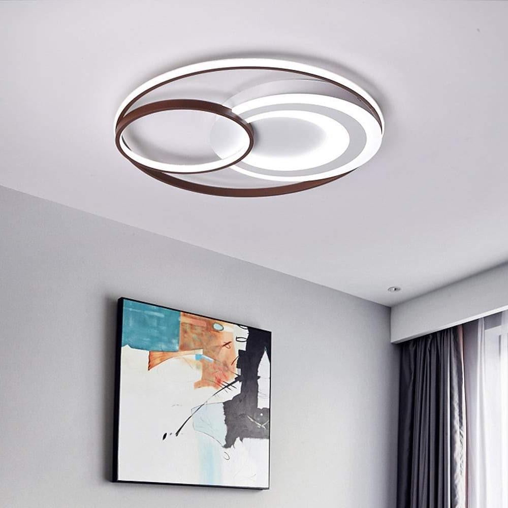 3 Rings Dimmable LED Modern Ceiling Light Flush Mount Lamp