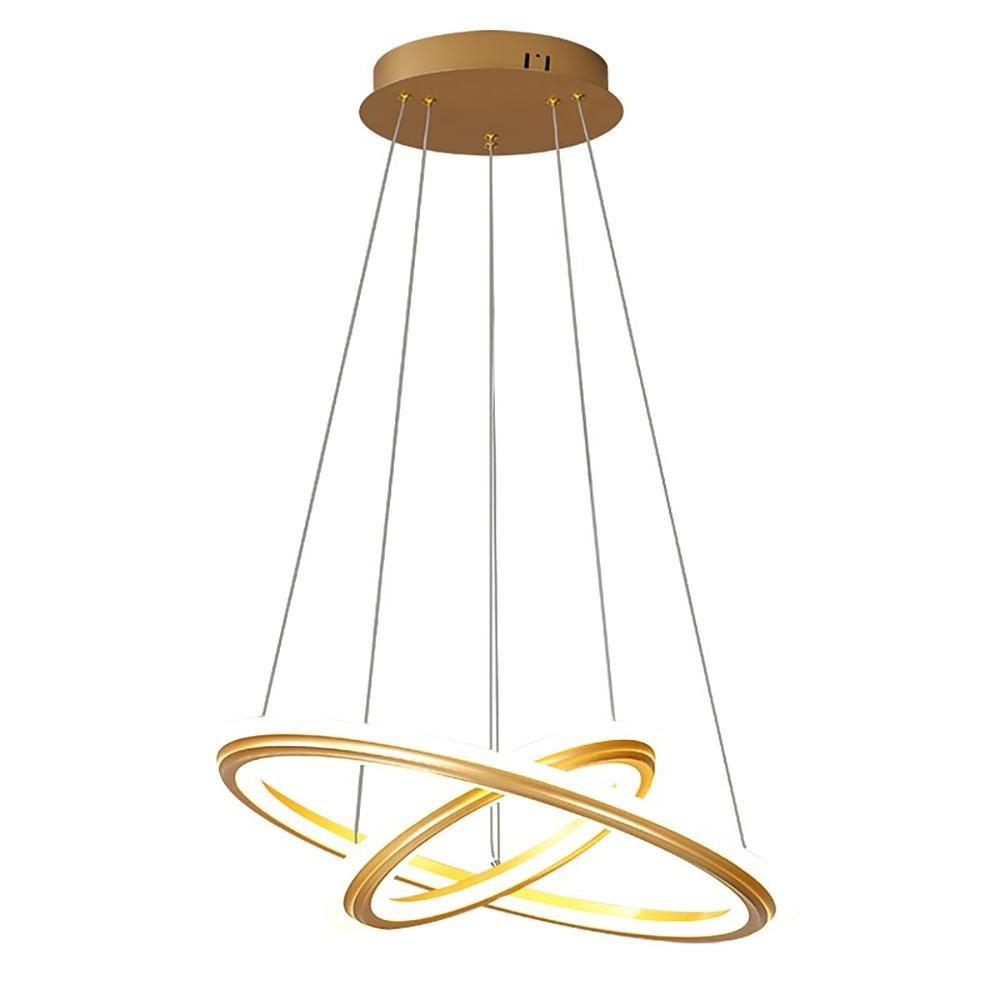 2 Light Circles Shaped LED Nordic Chandeliers Hanging Ceiling Lights