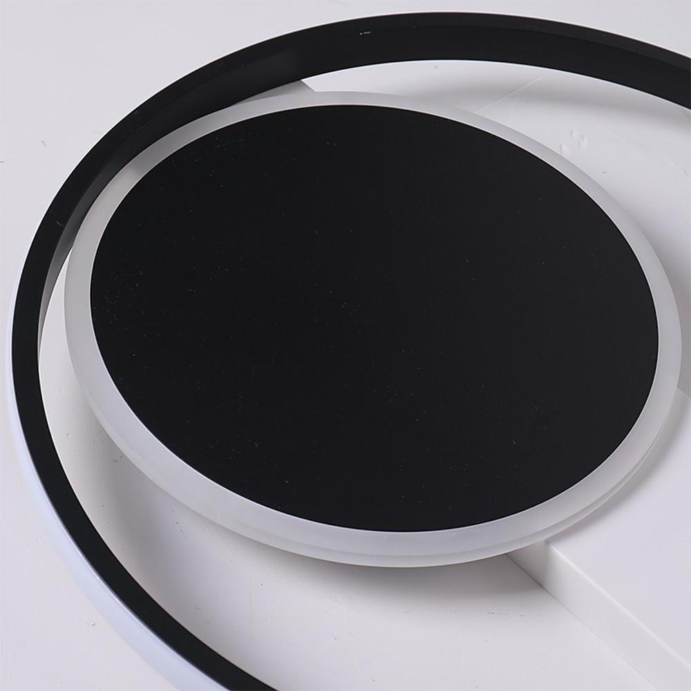 Dual Circle LED Flush Mount Ceiling Light – Modern Bedroom Fixture