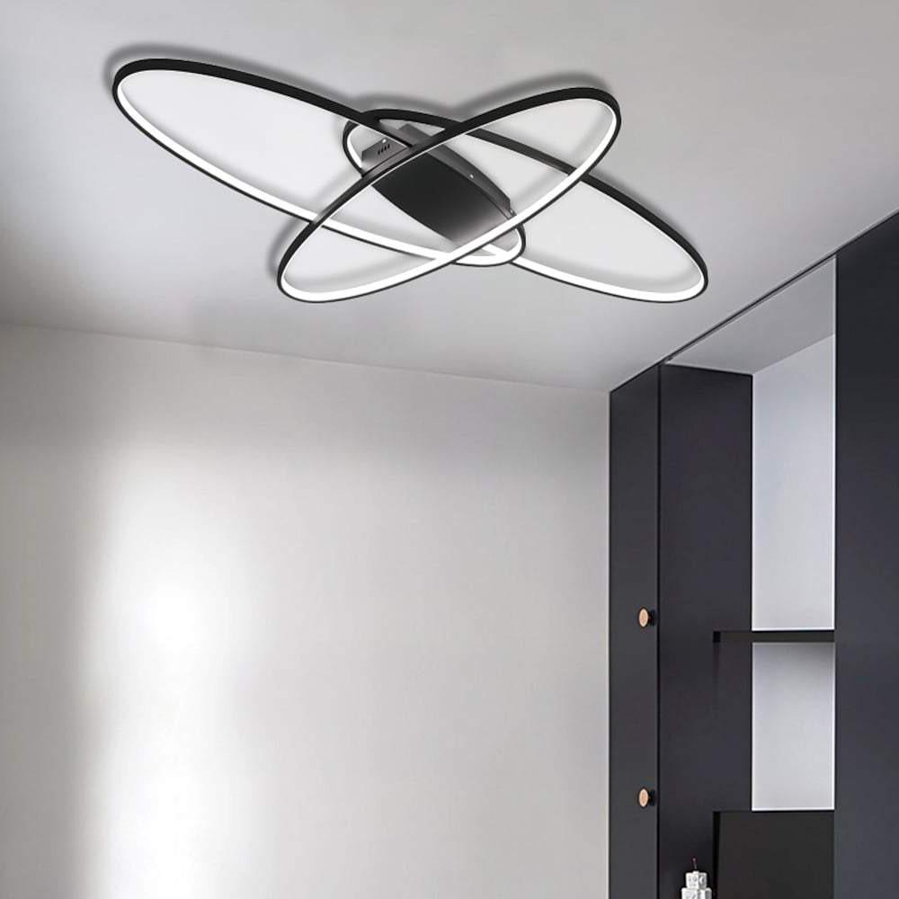 Overlapping Oval LED Modern Flush Mount Ceiling Light
