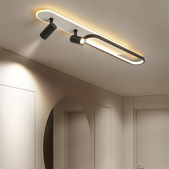 Spotlight Rectangles – Metal Modernist Flush Mount LED Ceiling Light