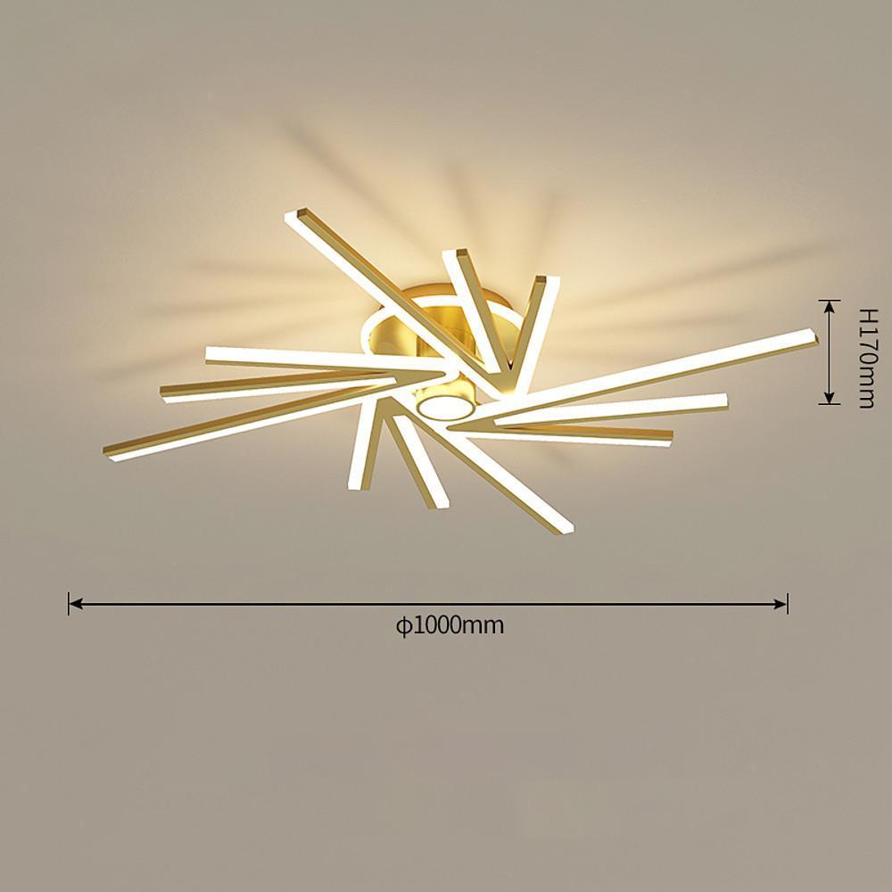 Abstract Tube Flower Shaped LED Nordic Flush Mount Ceiling Light