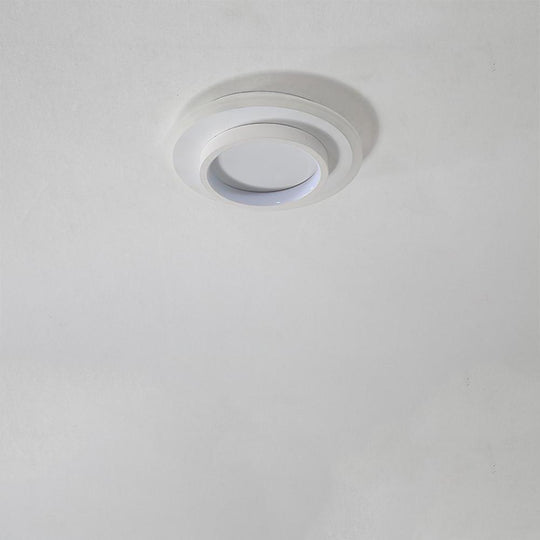 Modern Layered LED Ring Flush Mount Ceiling Light – 3 Circle Design