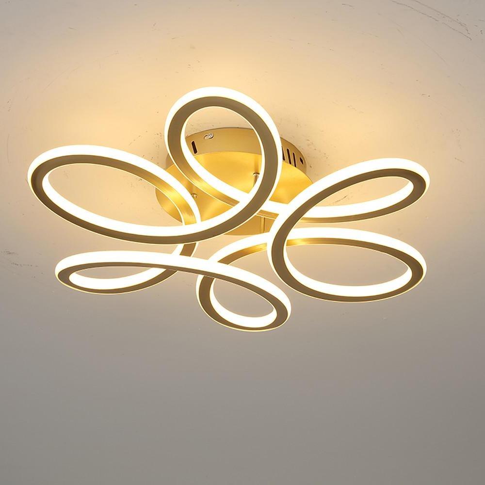 Swirl Flower Shaped Dimmable LED Flush Mount Ceiling Light