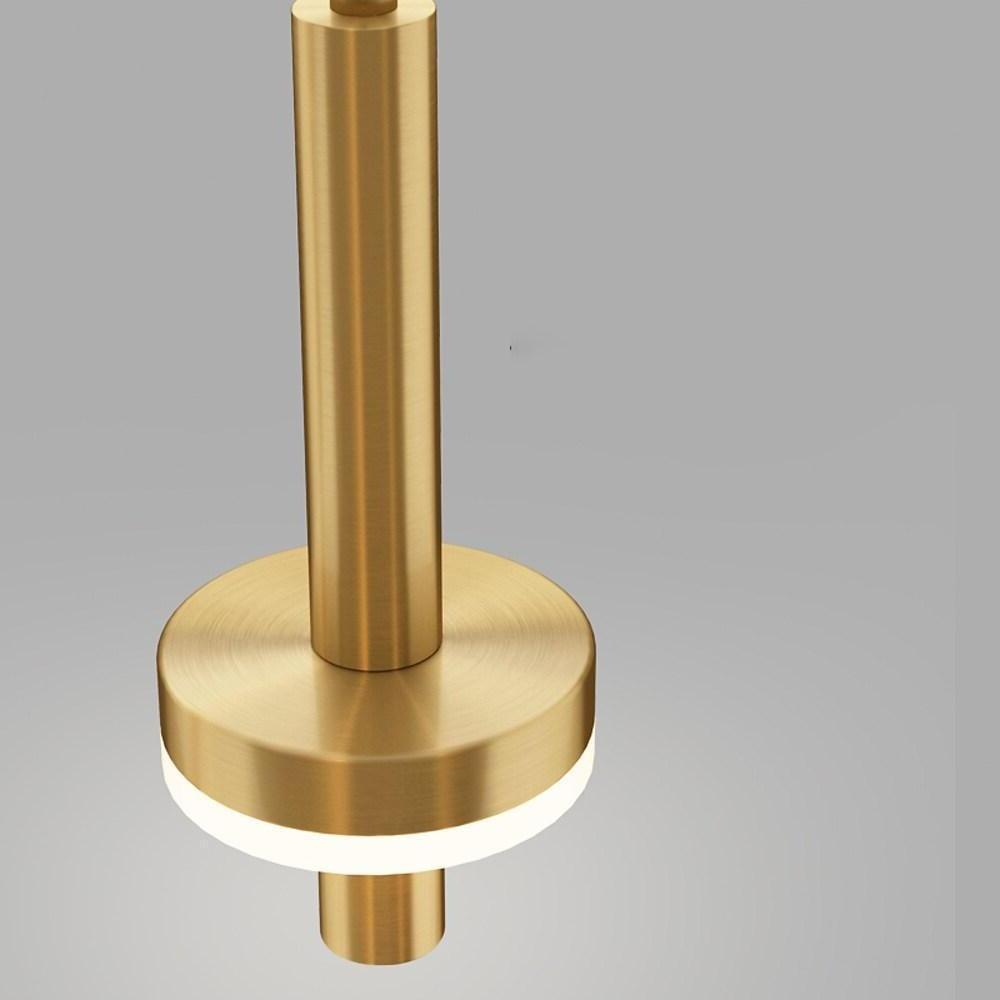Circle Cylinder LED Gold Nordic Pendant Light