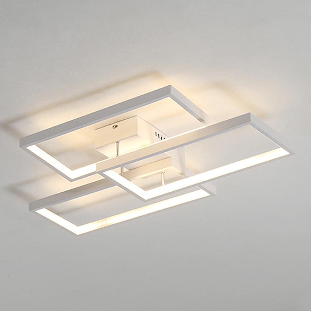 Geometric Rectangle LED Modern Flush Mount Ceiling Light