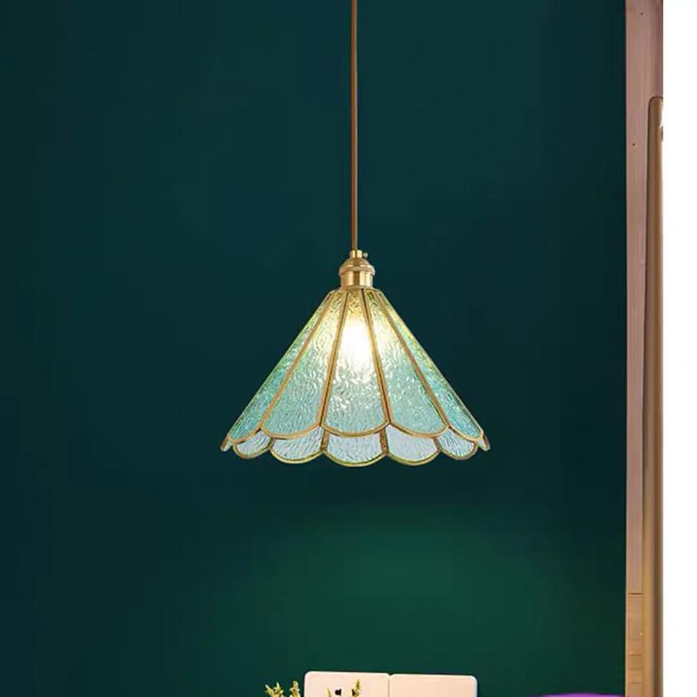 Flower Shaped Glass LED Modern Pendant Light